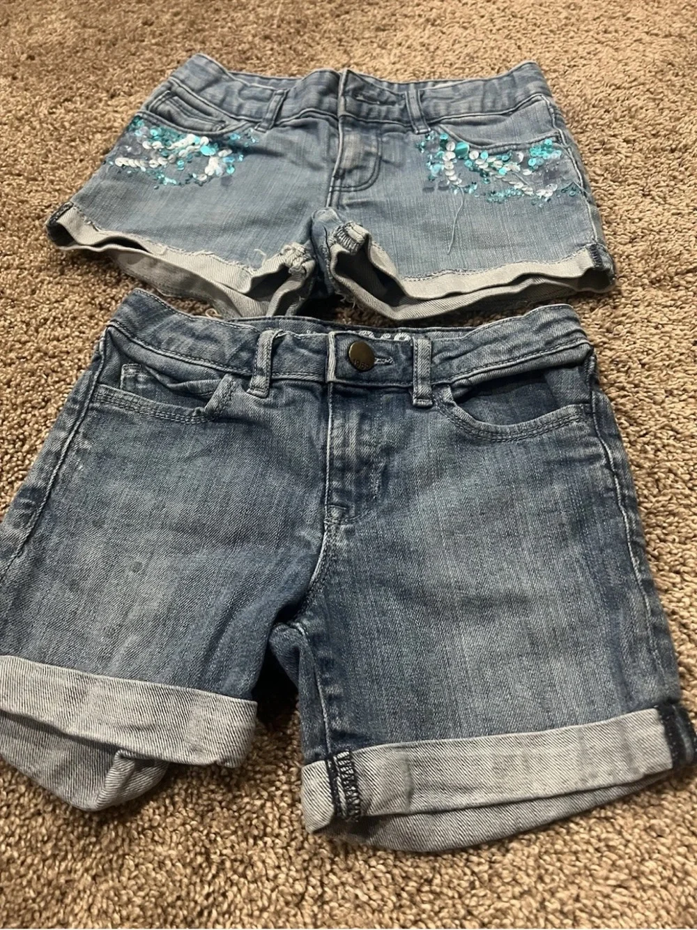 Gap Kids Girls Size 7 And Size 8 Denim ShortLot (2)